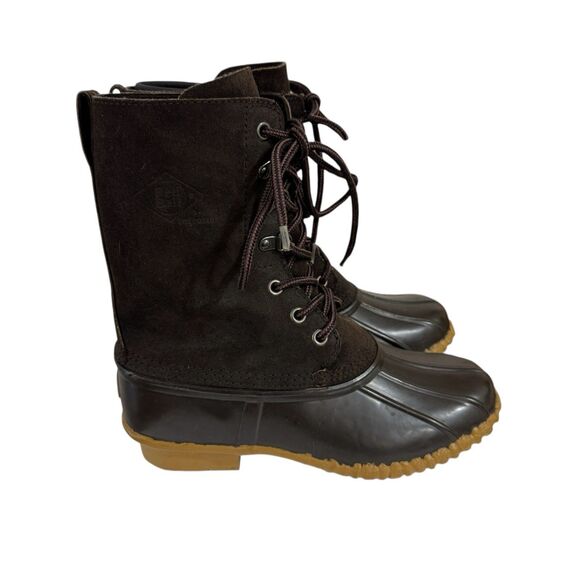 Red Ball By LaCrosse 8 Steel Shank Duck Boots Brown Removable Liners Mens READ main image 9
